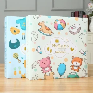 Baby Photo Album Growth Record Photo 6-inch Collection Writable 200pcs Photos Album Large Capacity Paper Core Bag Souvenir Album