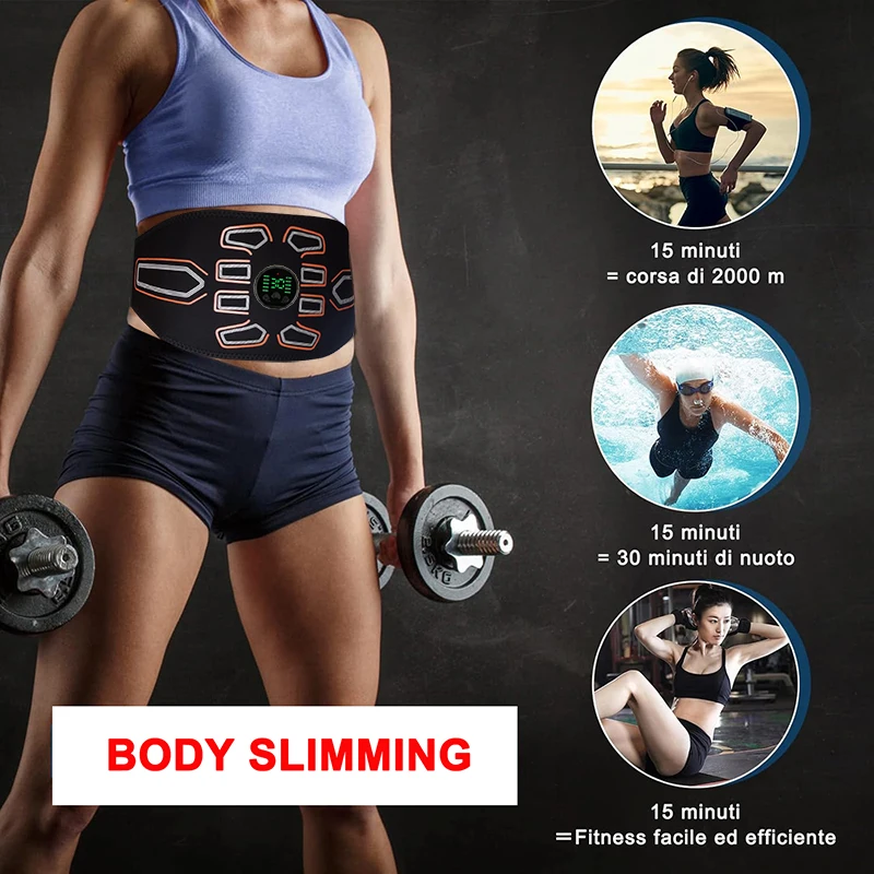Smart Muscle Stimulator Abs Trainer Abdominal Toning Belt Waist Massager Body Slimming Weight Lose Home Gym Fitness Equiment - Image 6