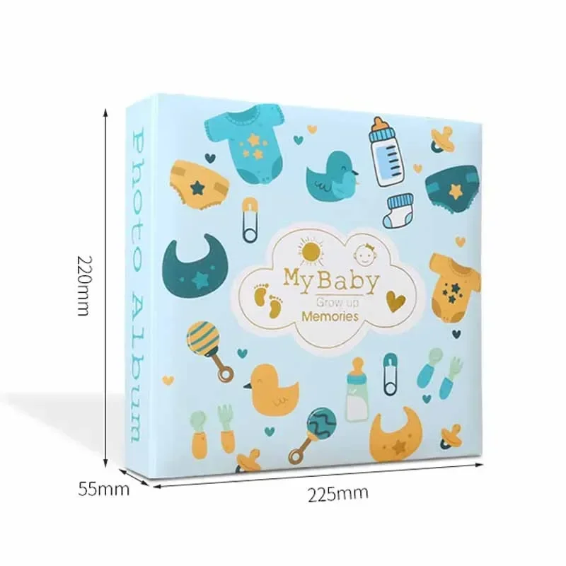 Baby Photo Album Growth Record Photo 6-inch Collection Writable 200pcs Photos Album Large Capacity Paper Core Bag Souvenir Album - Image 11