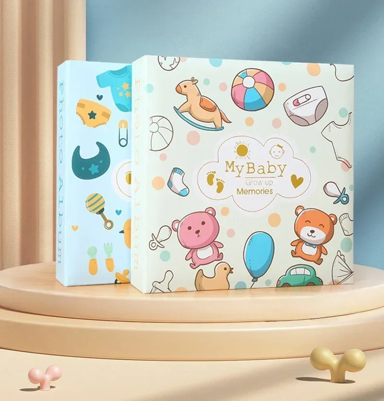 Baby Photo Album Growth Record Photo 6-inch Collection Writable 200pcs Photos Album Large Capacity Paper Core Bag Souvenir Album - Image 10