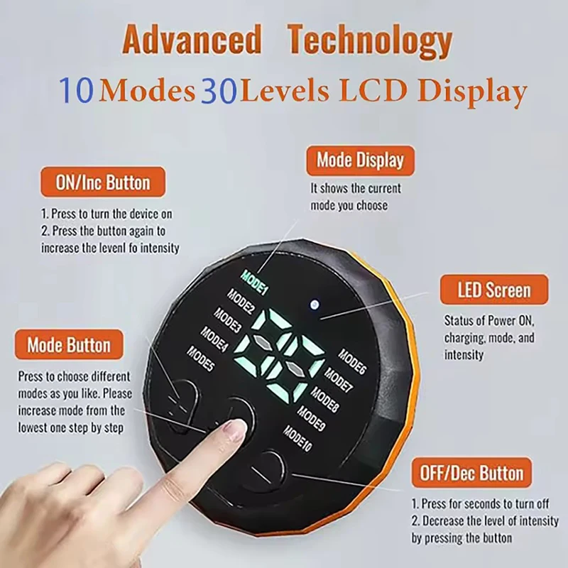 Smart Muscle Stimulator Abs Trainer Abdominal Toning Belt Waist Massager Body Slimming Weight Lose Home Gym Fitness Equiment - Image 4