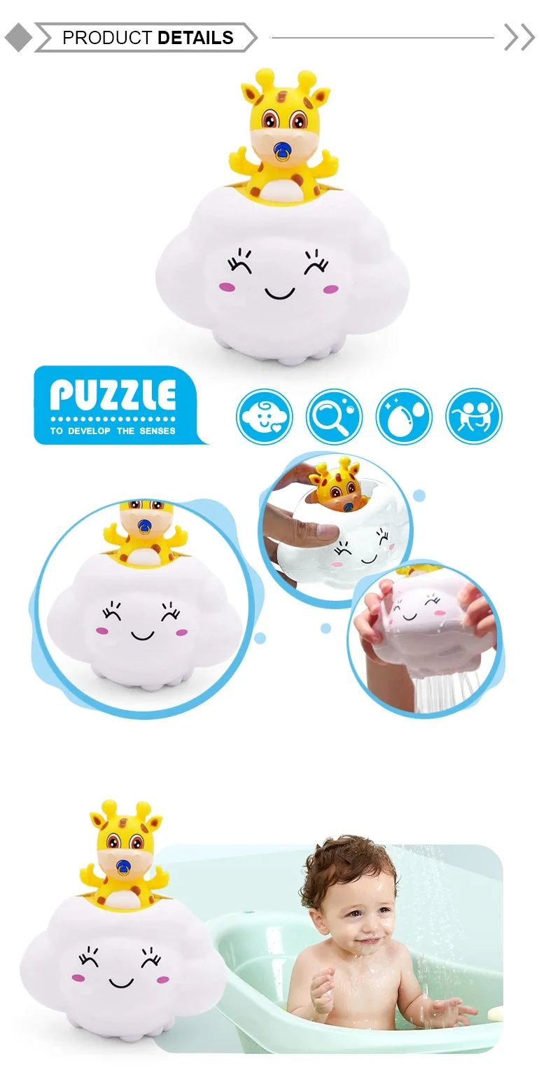 Baby Bath Toy, Bathing Cute Swimming Water Spraying Clouds Shower Bath Toy For Kids Water Playing Toy - Image 12