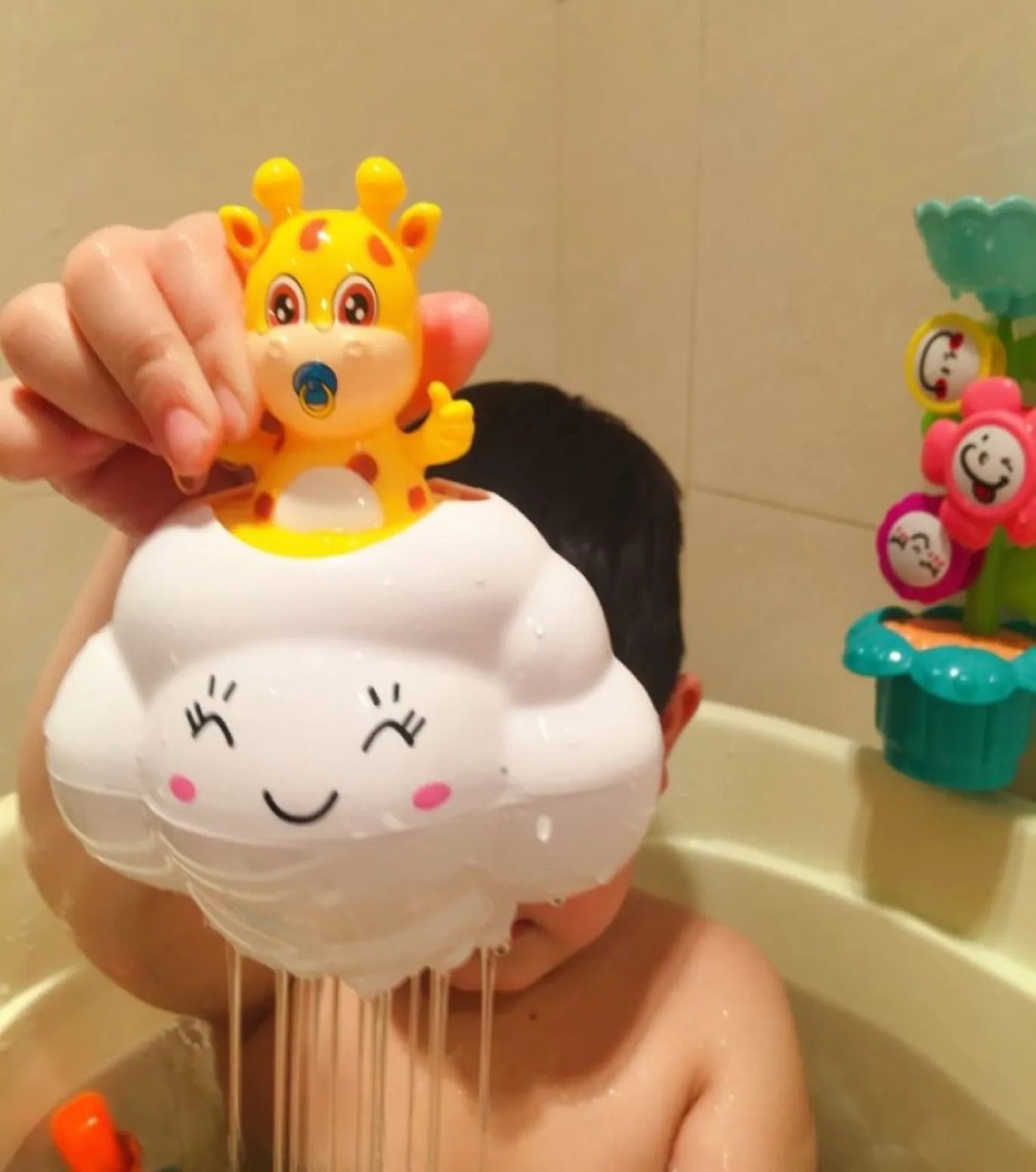 Baby Bath Toy, Bathing Cute Swimming Water Spraying Clouds Shower Bath Toy For Kids Water Playing Toy - Image 9